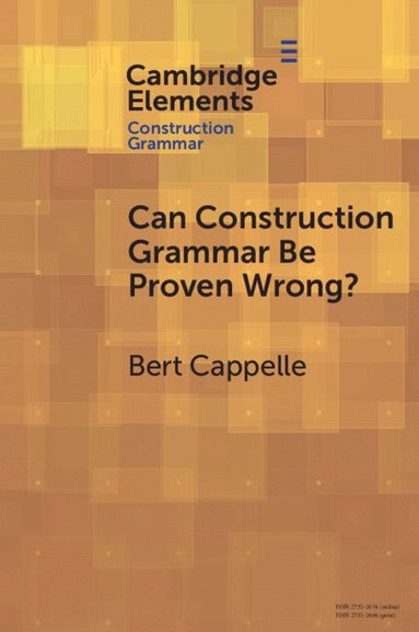 bokomslag Can Construction Grammar Be Proven Wrong?