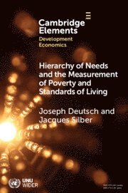 bokomslag Hierarchy of Needs and the Measurement of Poverty and Standards of Living