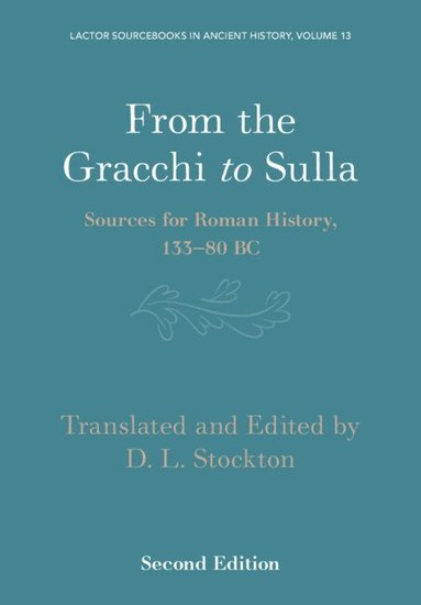 bokomslag From the Gracchi to Sulla