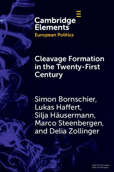 Simon Bornschier, Lukas Haffert, Silja Häusermann, Marco Steenbergen, Delia Zollinger - Cleavage Formation in the 21st Century, Häftad