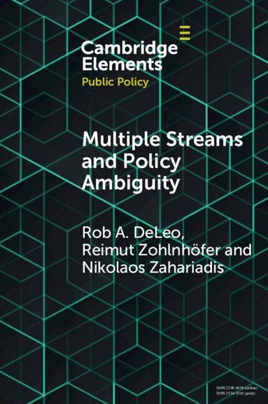 Rob A. DeLeo, Reimut Zohlnhöfer, Nikolaos Zahariadis - Multiple Streams and Policy Ambiguity, Häftad