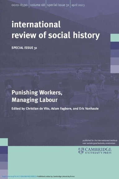 Christian de Vito, Adam Fagbore, Eric Vanhaute - Punishing Workers, Managing Labour: Volume 31, Häftad