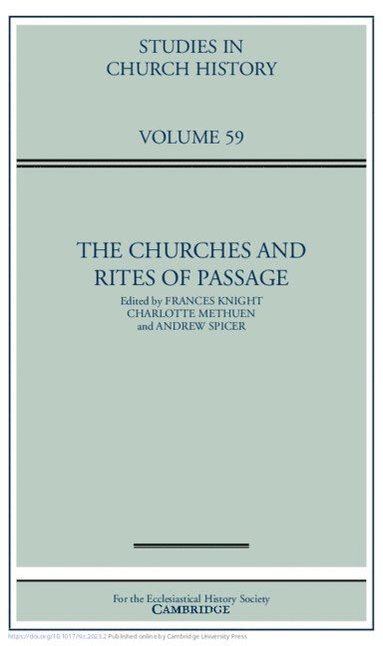 bokomslag Churches and Rites of Passage: Volume 59