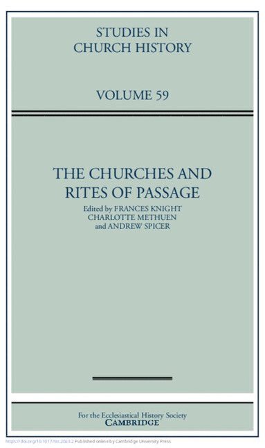 bokomslag The Churches and Rites of Passage: Volume 59