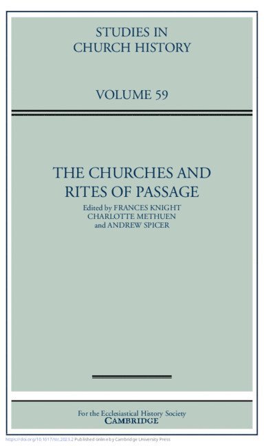 The Churches and Rites of Passage: Volume 59 1