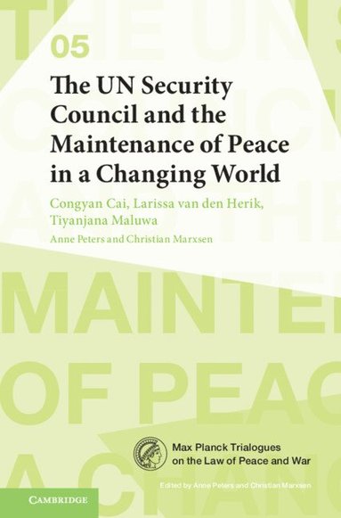 bokomslag The UN Security Council and the Maintenance of Peace in a Changing World