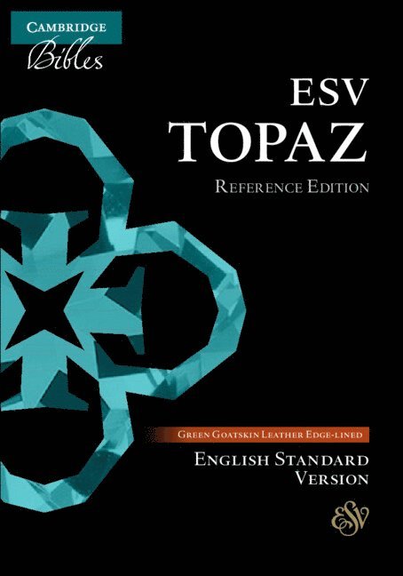 ESV Topaz Reference Edition, Dark Green Goatskin Leather, ES676:XRL 1
