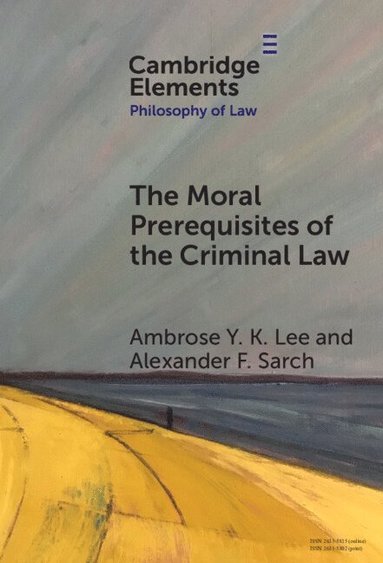 bokomslag The Moral Prerequisites of the Criminal Law