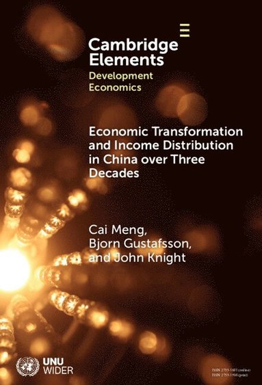 bokomslag Economic Transformation and Income Distribution in China over Three Decades