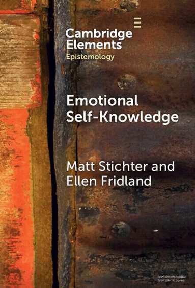 Matt Stichter, Ellen Fridland - Emotional Self-Knowledge, Inbunden