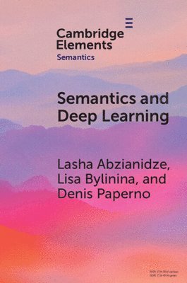 Semantics and Deep Learning 1