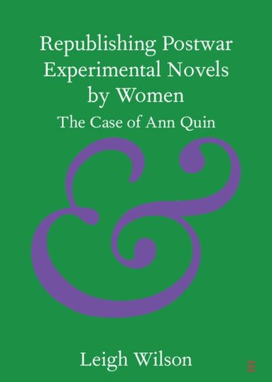 Leigh Wilson - Republishing Postwar Experimental Novels by Women, Häftad
