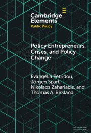 bokomslag Policy Entrepreneurs, Crises, and Policy Change