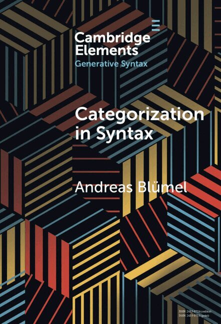 Andreas Blümel - Categorization in Syntax, Inbunden