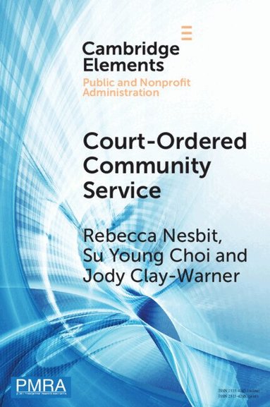 Rebecca Nesbit, Su Young Choi, Jody Clay-Warner - Court-Ordered Community Service, Häftad