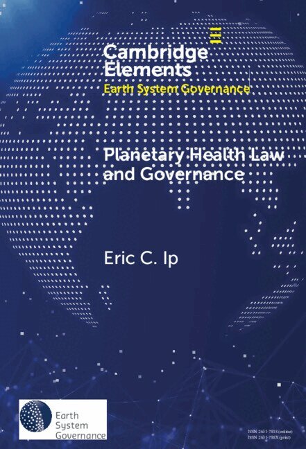 Eric C. Ip - Planetary Health Law and Governance, Inbunden
