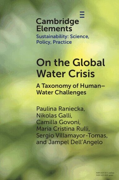 Paulina Raniecka, Nikolas Galli, Camilla Govoni, Maria Cristina Rulli, Sergio Villamayor-Tomas, Jampel Dell'Angelo - On the Global Water Crisis, Häftad