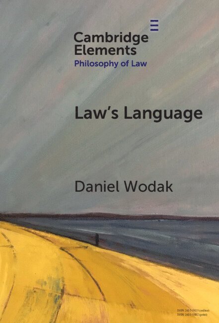 Daniel Wodak, Daniel (University of Pennsylvania) Wodak - Law's Language, Inbunden