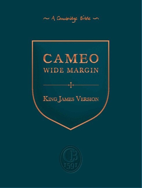 KJV Cameo Wide Margin Reference Edition, Black Goatskin Leather, KJ456:XRME, Inbunden