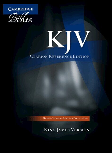 TBD - KJV Clarion Reference Bible, Dark Green Buffalo Calfskin Leather, Full Yapp, KJ485:XLY, Inbunden