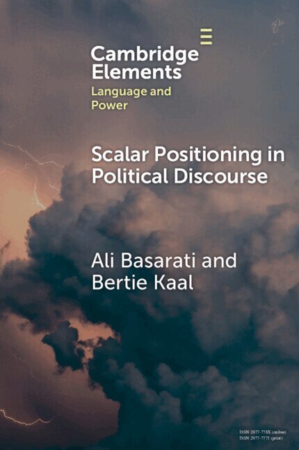 Ali Basarati, Bertie Kaal - Scalar Positioning in Political Discourse, Häftad