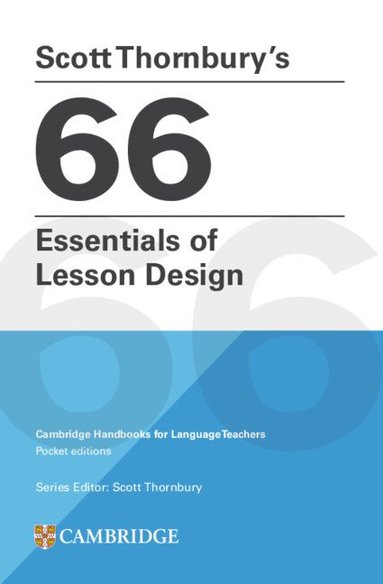 bokomslag Scott Thornbury's 66 Essentials of Lesson Design Paperback