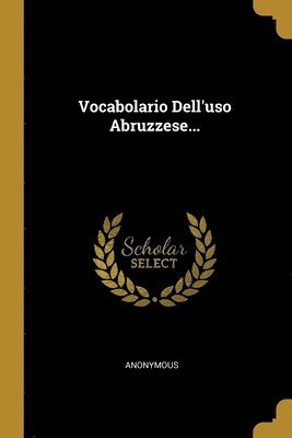 bokomslag Anonymous: ITA-VOCABOLARIO DELLUSO ABRUZZ