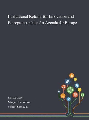 bokomslag Institutional Reform for Innovation and Entrepreneurship