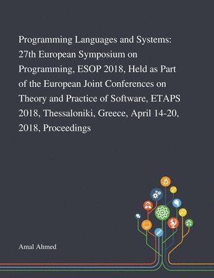 bokomslag Programming Languages and Systems