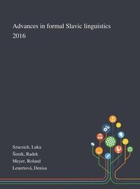 bokomslag Advances in Formal Slavic Linguistics 2016