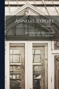 bokomslag Annual Report; Index 1900-1937