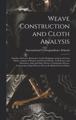 Weave Construction and Cloth Analysis 1