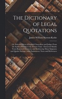bokomslag Dictionary of Legal Quotations