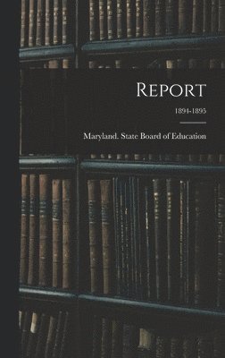 bokomslag Report; 1894-1895