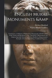 bokomslag English Mural Monuments & Tombstones