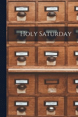 bokomslag Holy Saturday