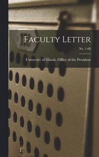 bokomslag Faculty Letter; no. 1-88