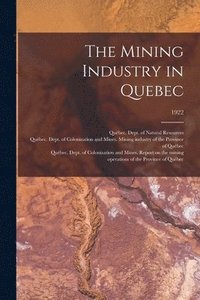 bokomslag The Mining Industry in Quebec; 1922