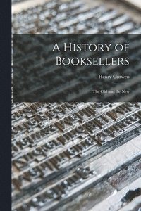 bokomslag A History of Booksellers