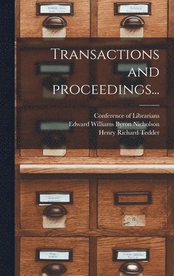 Transactions and Proceedings... 1