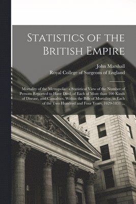 bokomslag Statistics of the British Empire
