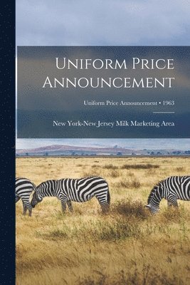 Uniform Price Announcement; 1963 1