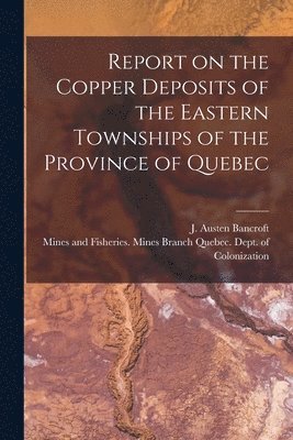 Report on the Copper Deposits of the Eastern Townships of the Province of Quebec [microform] 1