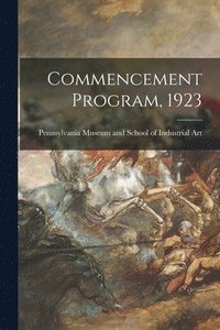 bokomslag Commencement Program, 1923