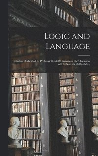 bokomslag Logic and Language