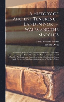 bokomslag A History of Ancient Tenures of Land in North Wales and the Marches