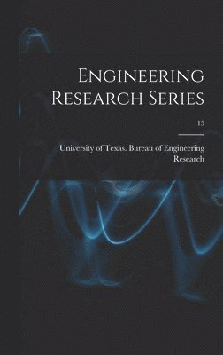 bokomslag Engineering Research Series; 15