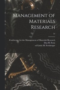 bokomslag Management of Materials Research; 14