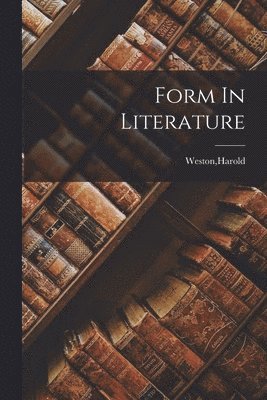 bokomslag Form In Literature