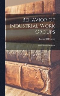 bokomslag Behavior of Industrial Work Groups: Prediction and Control